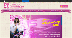 Desktop Screenshot of catholicquinceprep.com